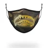 ADULT CAMO GOLD SHARK FORM FITTING FACE MASK
