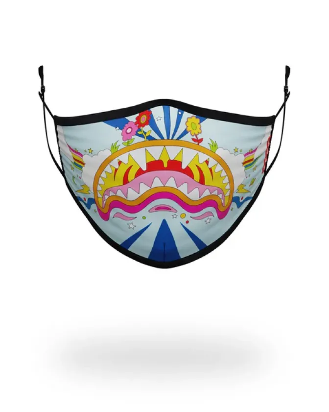 ADULT GROOVY SHARK FORM FITTING FACE MASK