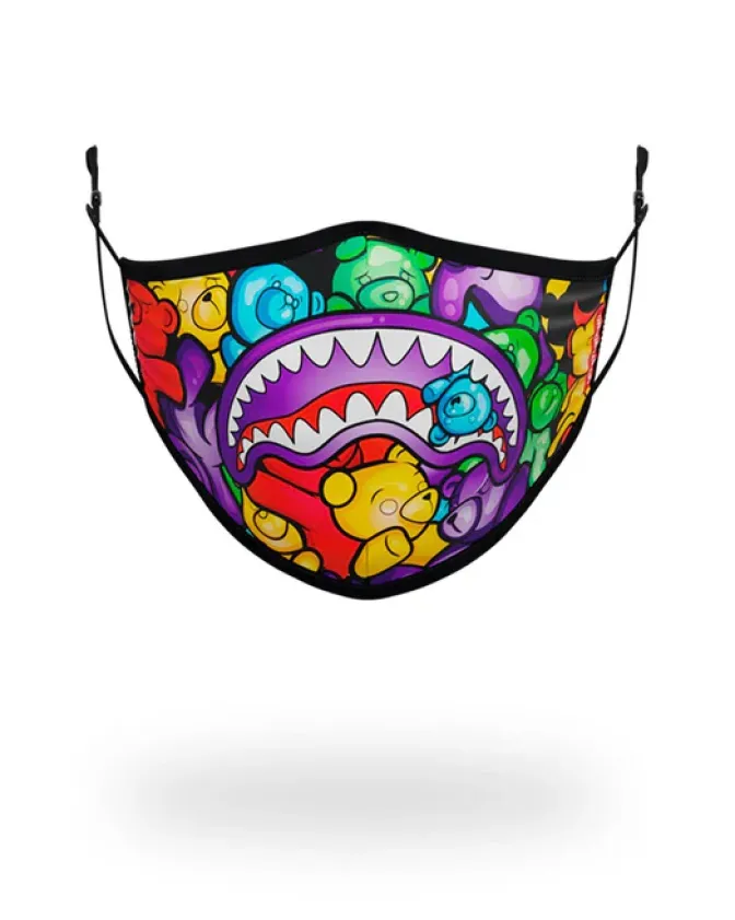 ADULT GUMMY LIPS FORM FITTING FACE MASK