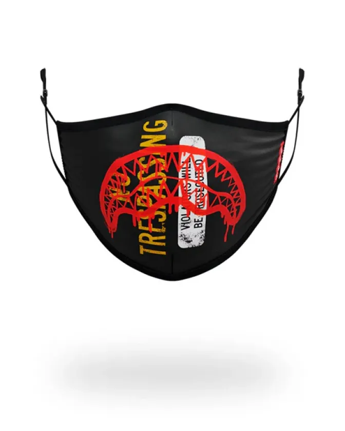 ADULT NO TRESSPASSING FORM FITTING FACE MASK