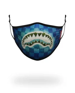 ADULT SHARK ISLAND FORM FITTING FACE MASK