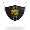 ADULT SPUCCI LEOPARD FORM FITTING FACE MASK