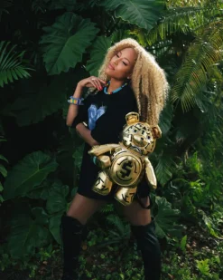 A.I.8 AFRICAN INTELLIGENCE PATH TO THE FUTURE II MEDIUM MONEYBEAR TEDDYBEAR BACKPACK