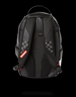 BLACK HALF CHECK SHARKS IN PARIS BACKPACK (ONE OF ONE)