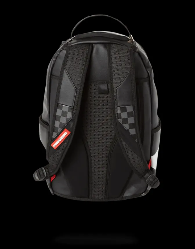 BLACK HALF CHECK SHARKS IN PARIS BACKPACK (ONE OF ONE)