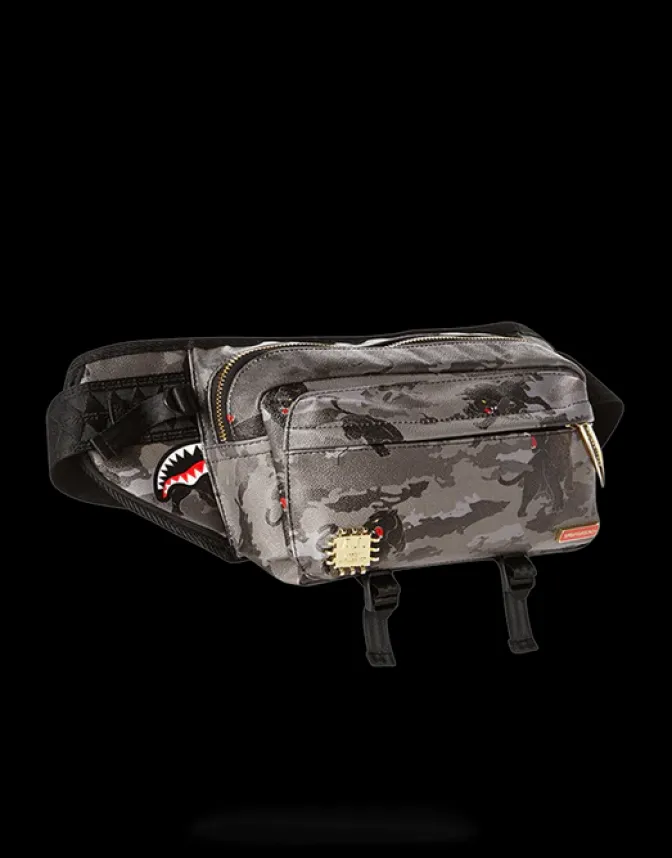BLACK PANTHERA CAMO CROSSBODY