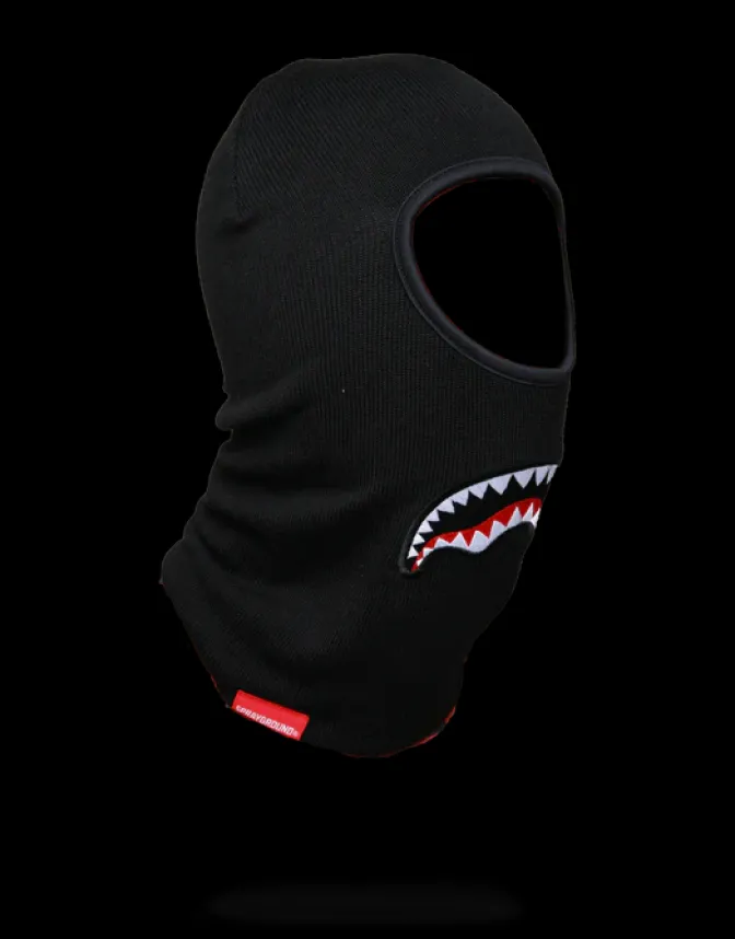 BLACK SHARKMOUTH SKI MASK