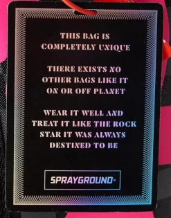 BLUE MIRROR REFLECTIVE SPLAT BACKPACK (ONE OF ONE)
