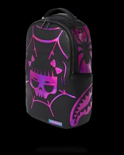 CAZZU IRIDESCENT CUT u0026 SEW SPIDER SKULL SHARK BACKPACK (DLXV)