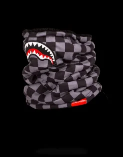 CHECKERED SHARK NECK WARMER