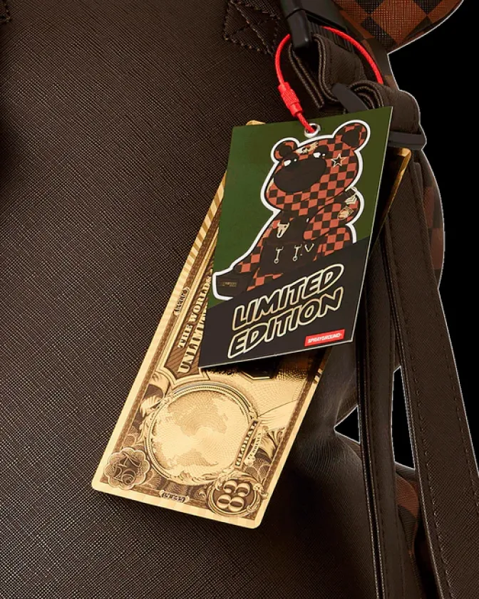 CHECKMATE ROYALE MONEYBEAR TEDDYBEAR BACKPACK