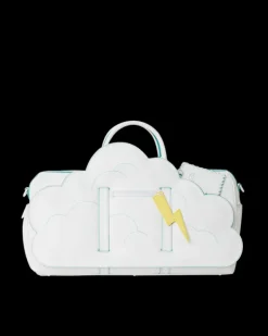 CLOUDY WITH A CHANCE OF SHARK DUFFLE