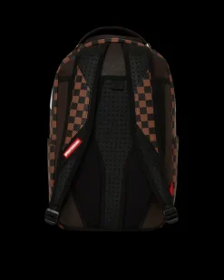 EXTERIOR GOLD ZIP POCKET SHARKS IN PARIS BACKPACK (DLXV)