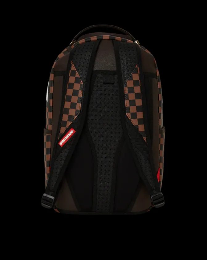 EXTERIOR GOLD ZIP POCKET SHARKS IN PARIS BACKPACK (DLXV)
