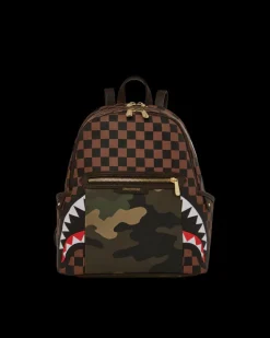 EXTERIOR GOLD ZIP POCKET SHARKS IN PARIS SAVAGE BACKPACK