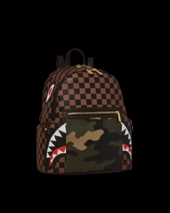 EXTERIOR GOLD ZIP POCKET SHARKS IN PARIS SAVAGE BACKPACK