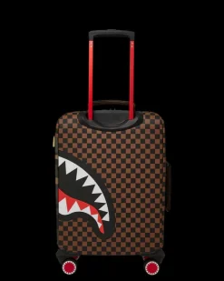 EXTERIOR GOLD ZIP POCKET SHARKS IN PARIS JETSETTER CARRY-ON LUGGAGE