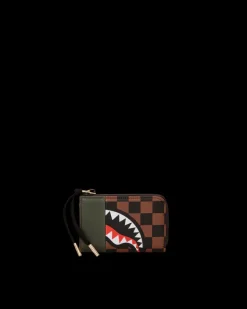EXTERIOR GOLD ZIP POCKET SHARKS IN PARIS WALLET