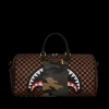 EXTERIOR GOLD ZIP POCKET SHARKS IN PARIS DUFFLE