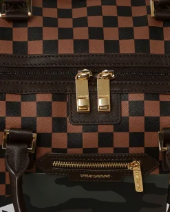 EXTERIOR GOLD ZIP POCKET SHARKS IN PARIS DUFFLE