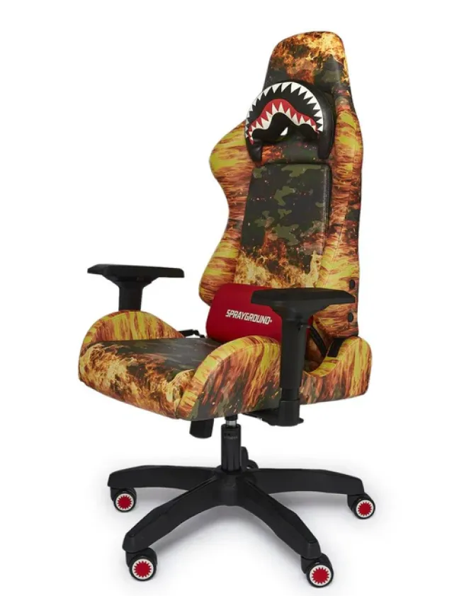 FIRE CAMO GAMING CHAIR - SUPER RARE