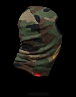 GOLD KNIT SHARK MOUTH SKI MASK