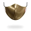 GOLD MONEYGRAM VEGAN LEATHER FACE MASK