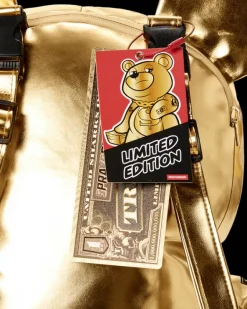 GOLD RUSH MONEYBEAR TEDDYBEAR BACKPACK