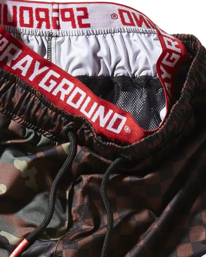 KIDS CHECKS u0026 CAMO SWIM TRUNKS