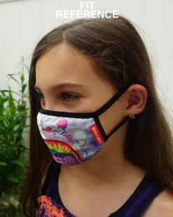 KIDS FORM FITTING MASK:  ASTRO BUBBLE
