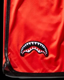 KIDS JAPAN WAVE SWIM TRUNKS (RED)