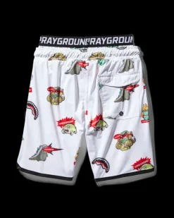 KIDS PATCH ALL-IN SWIM TRUNKS (WHITE)