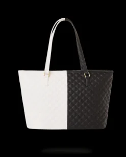 LEVELED UP SPLIT QUILT SHARK TOTE
