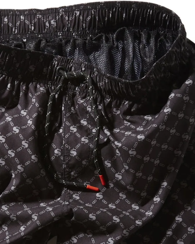 MIDNIGHT MONEYGRAM SHOTO SWIM TRUNKS