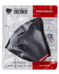 MIDNIGHT SHARK VEGAN LEATHER FACEMASK