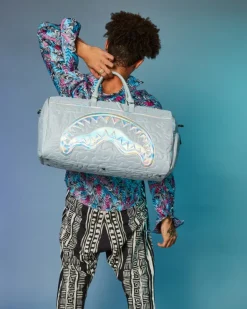 MIRASHAKU IRIDESCENT QUILT DUFFLE