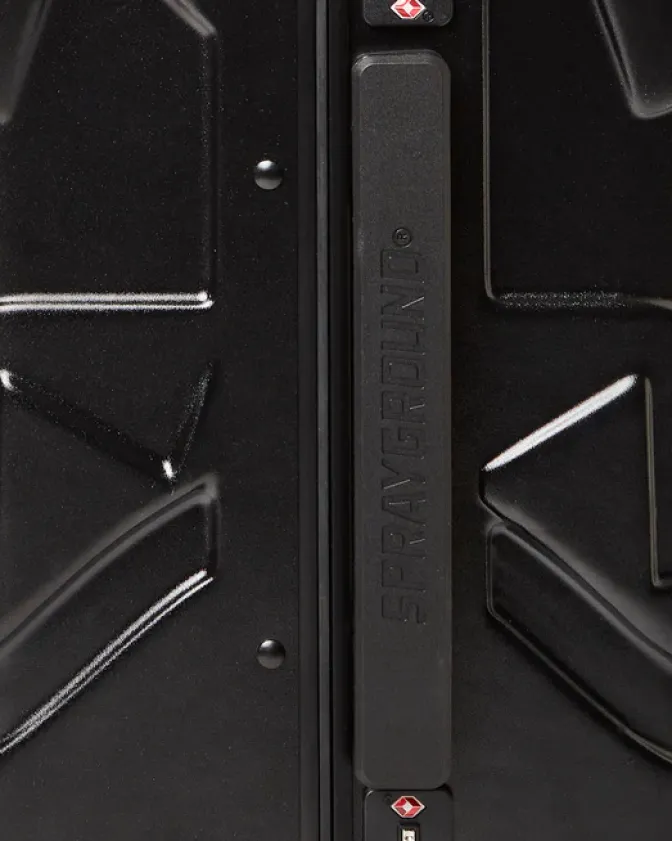 MOLDED SHARKITECTURE BLACK HARDSHELL CARRY-ON LUGGAGE