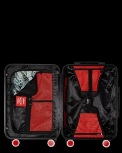 MOLDED SHARKITECTURE BLACK HARDSHELL CARRY-ON LUGGAGE