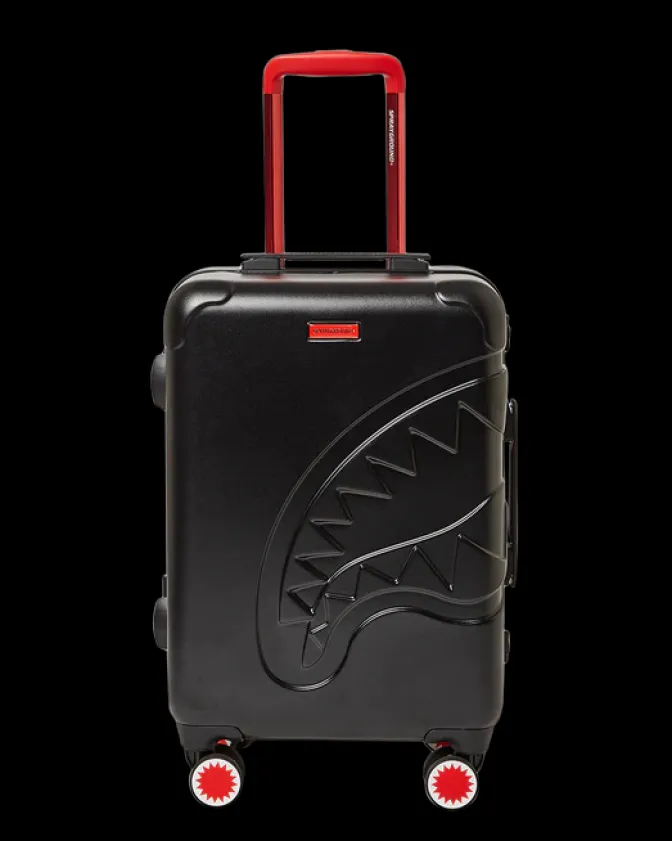 MOLDED SHARKITECTURE BLACK HARDSHELL CARRY-ON LUGGAGE