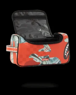 MONEY CAMO (RED) TOILETRY BAG