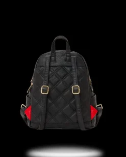 NOIR QUILT GOLD CHAIN SHARK SAVAGE BACKPACK