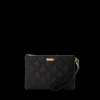 NOIR QUILT GOLD CHAIN SHARK CROSSOVER CLUTCH