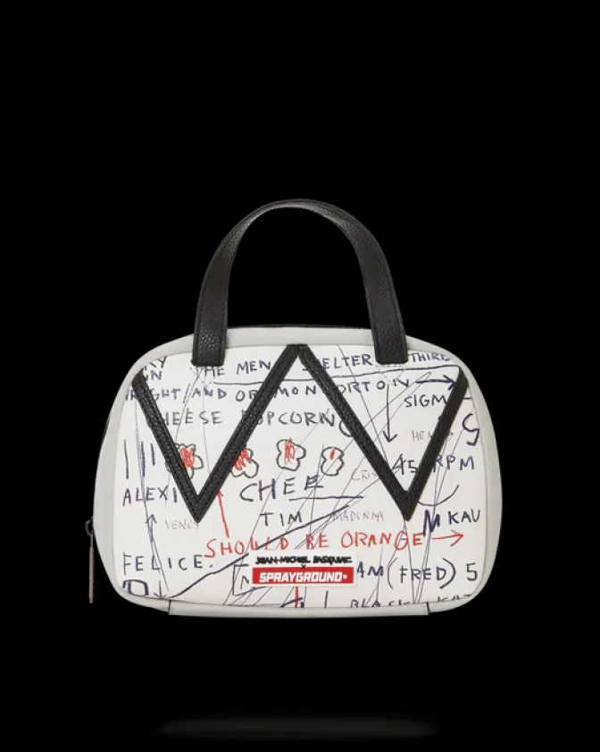 OFFICIAL BASQUIAT UNTITLED (CHEESE POPCORN) 1983 HANDBAG