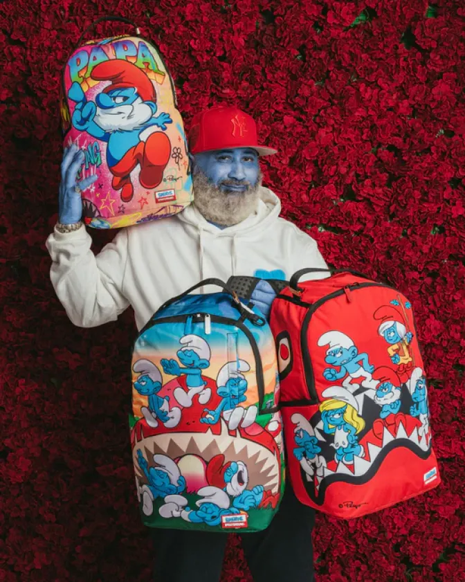 PAPA SMURF ON THE RUN BACKPACK