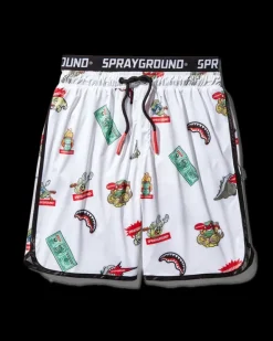 PATCH ALL-IN CORTO SWIM TRUNKS (WHITE)