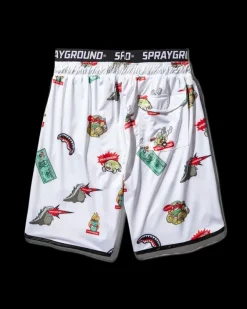 PATCH ALL-IN CORTO SWIM TRUNKS (WHITE)