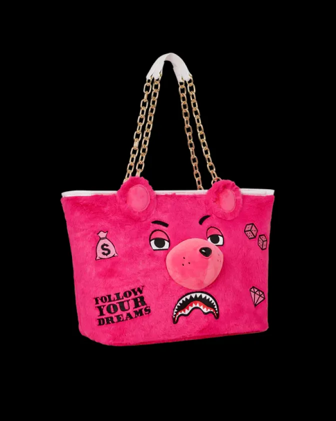 PLUSH MONEYBEAR TOTE (PINK)