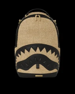 RAFFIA PALM BACKPACK