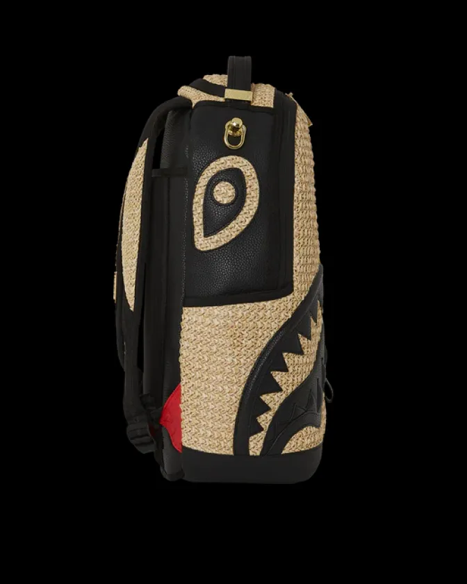 RAFFIA PALM BACKPACK