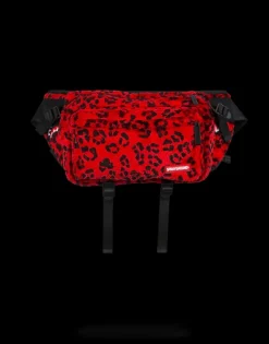 RED LEOPARD CROSSBODY TRANSPORTER
